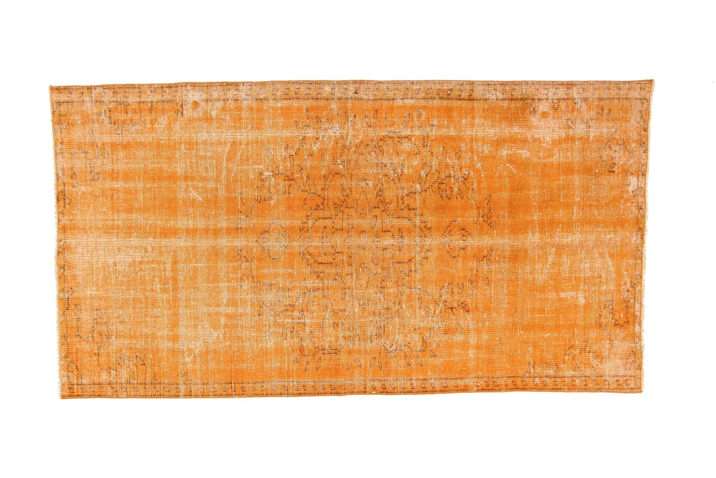 4x7 Orange Area Turkish Vintage Rug, Boho rug, Bedroom rug, Carpet Rug, Anatolia rug , Handmade rug ,Nursery rug, 3361