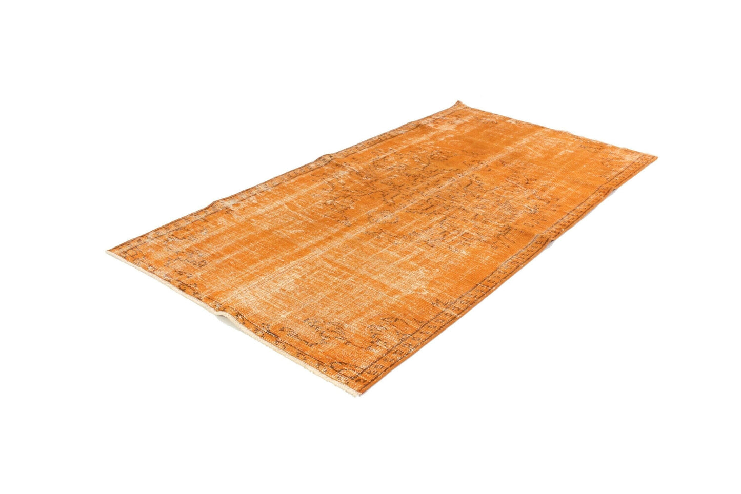 4x7 Orange Area Turkish Vintage Rug, Boho rug, Bedroom rug, Carpet Rug, Anatolia rug , Handmade rug ,Nursery rug, 3361