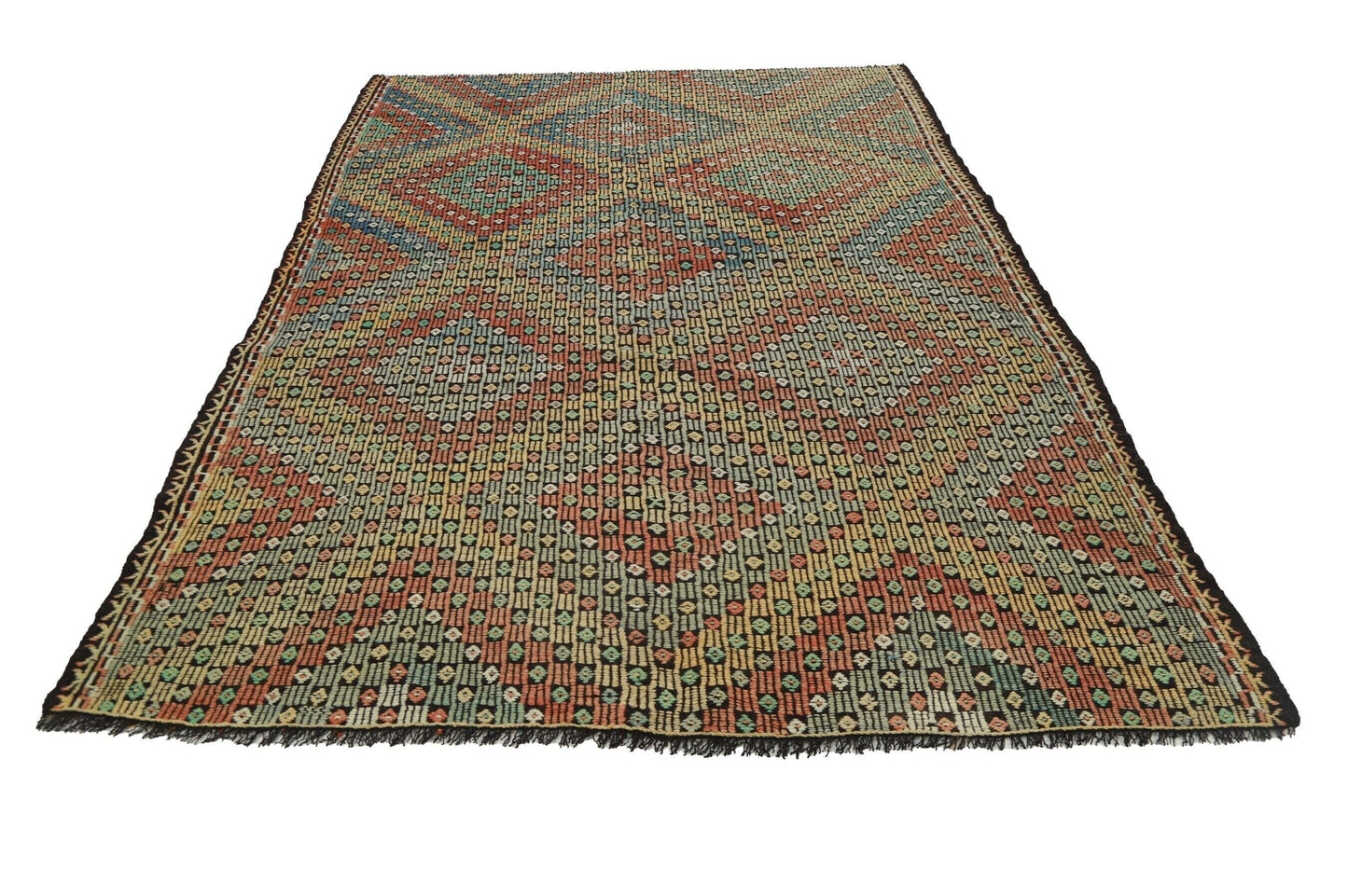 Vintage Kilim 6x9, Turkish Kilim Rug, Area Unique Kilim Rug, Handmade Muted Kilim Rug, Farmhouse Decor, Bedroom Rug, Rug Kilim, 8134