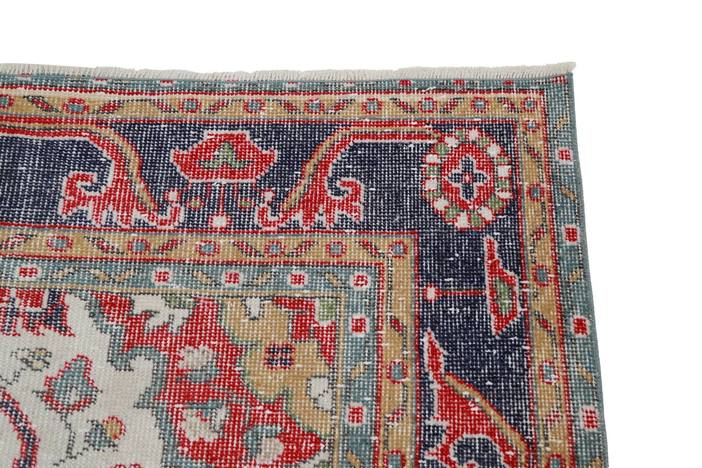 7x11 Turkish Rug, Oushak Rug Red, Handmade Rug, Carpet Rug, Vintage Rug Floral, Floor Rug, Living room Rug, ,Boho Decor, 4568