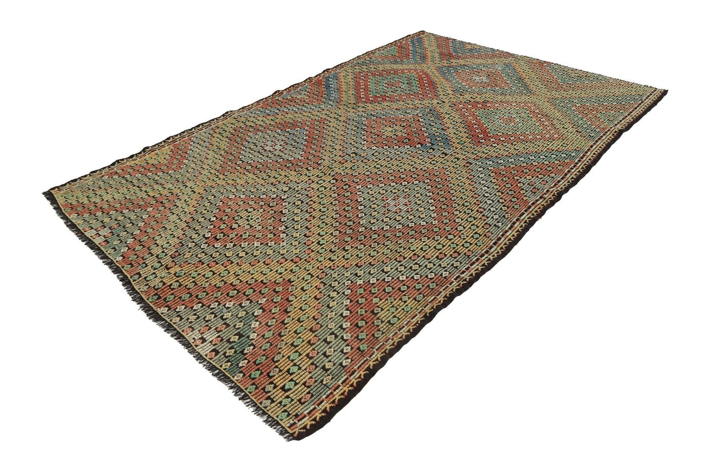 Vintage Kilim 6x9, Turkish Kilim Rug, Area Unique Kilim Rug, Handmade Muted Kilim Rug, Farmhouse Decor, Bedroom Rug, Rug Kilim, 8134