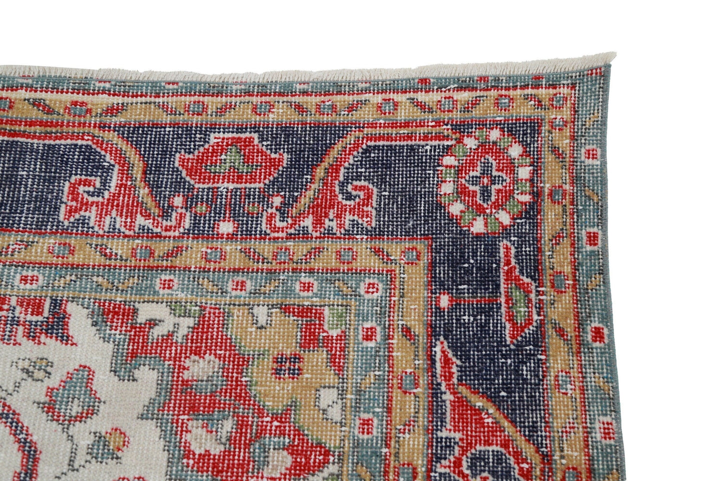 7x11 Turkish Rug, Oushak Rug Red, Handmade Rug, Carpet Rug, Vintage Rug Floral, Floor Rug, Living room Rug, ,Boho Decor, 4568