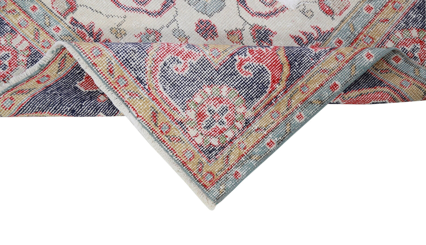 7x11 Turkish Rug, Oushak Rug Red, Handmade Rug, Carpet Rug, Vintage Rug Floral, Floor Rug, Living room Rug, ,Boho Decor, 4568