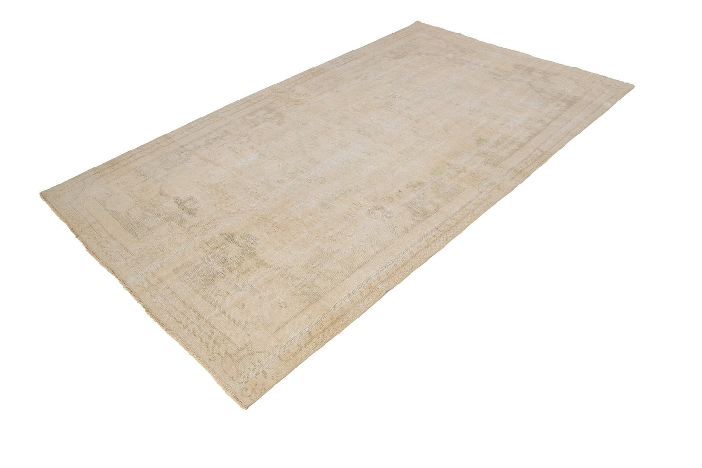 Faded Turkish rug, Scandinavian Decor, Area Beige Rug, Oushak rug, Carpet rug, Anatolia rug, Wool rug, Living room rug,6x10 Vintage Rug,7464