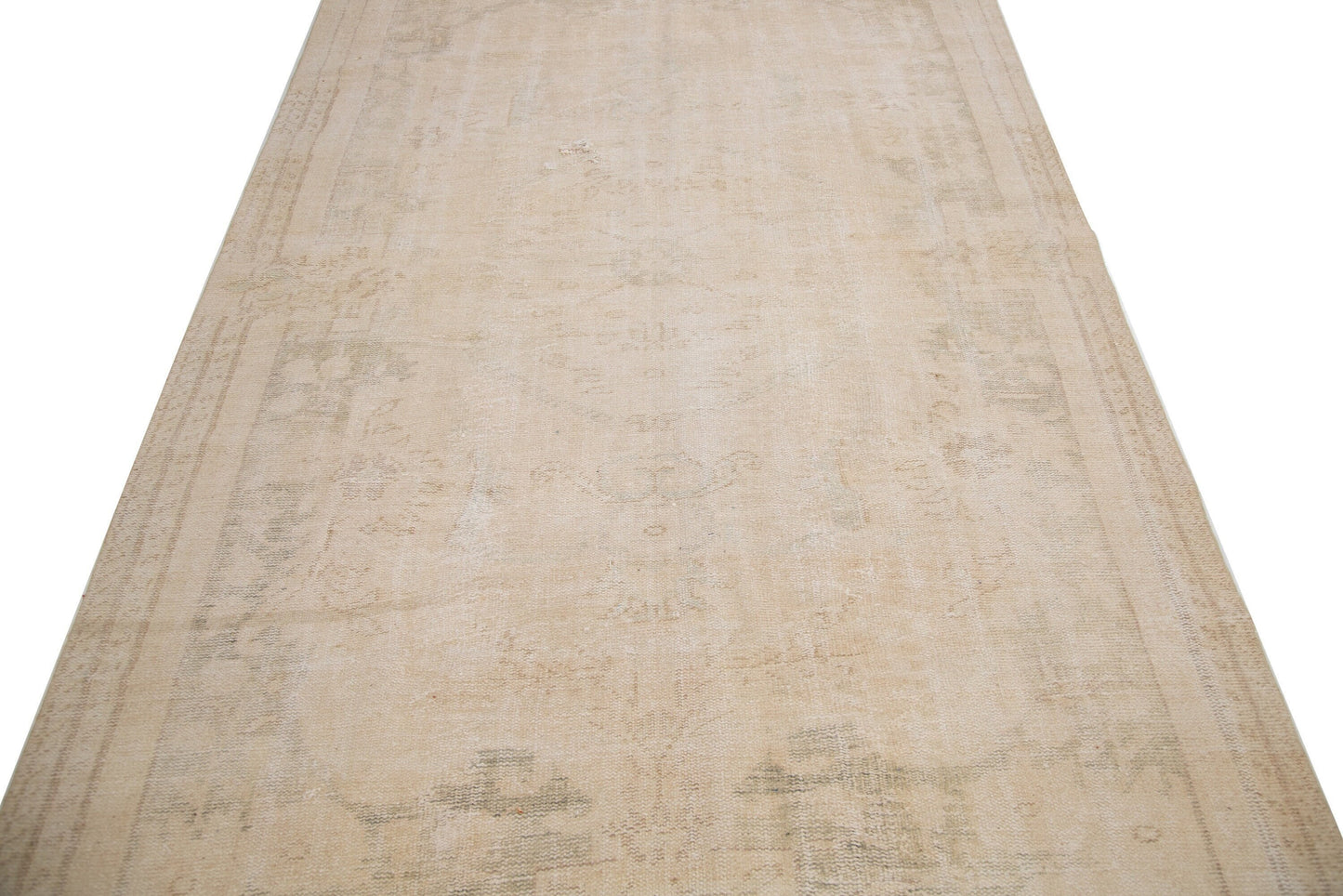Faded Turkish rug, Scandinavian Decor, Area Beige Rug, Oushak rug, Carpet rug, Anatolia rug, Wool rug, Living room rug,6x10 Vintage Rug,7464