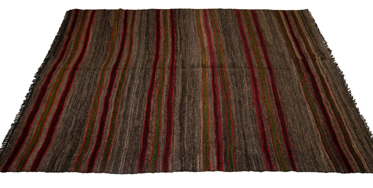 Turkish Handmade Kilim Rug, Area Eclectic Kilim Rug, Vintage Bohemian Kilim Rug, Rug Kilim 5x8, Living Room Rug,Wool Rug, Anatolia Rug, 3763