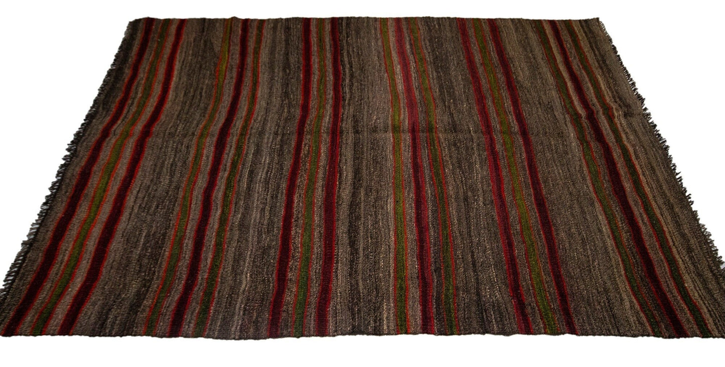Turkish Handmade Kilim Rug, Area Eclectic Kilim Rug, Vintage Bohemian Kilim Rug, Rug Kilim 5x8, Living Room Rug,Wool Rug, Anatolia Rug, 3763
