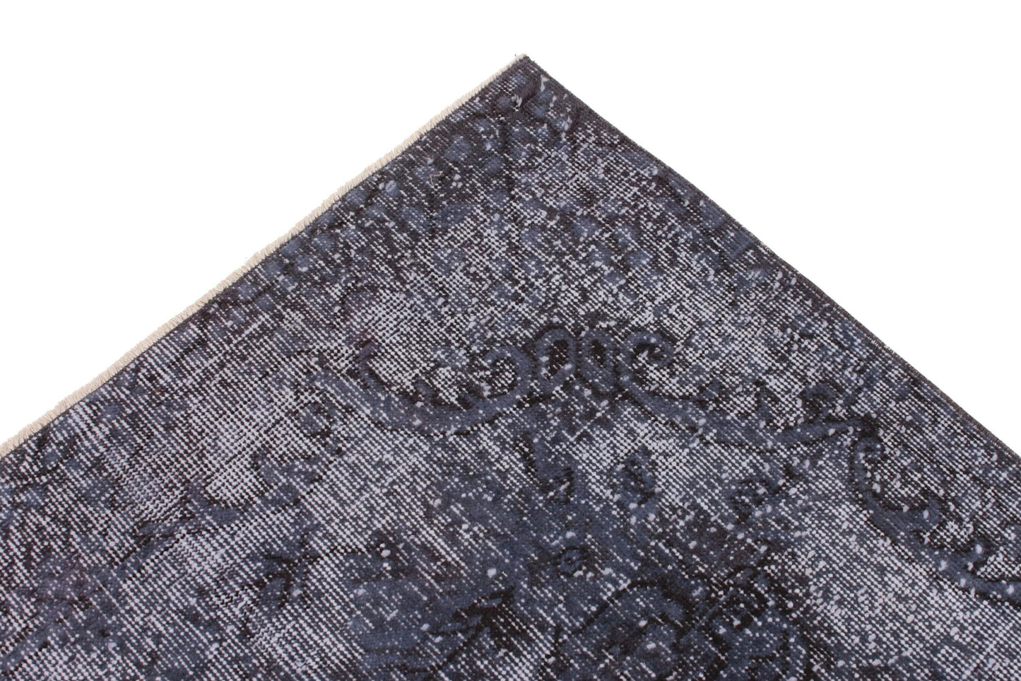 Overdye Blue Turkish Rug, Vintage Rug Distressed, Oushak Carpet Rug, Area Rug Floral 5x8, Contemporary ,Living Room, Handmade ,Rug,1202