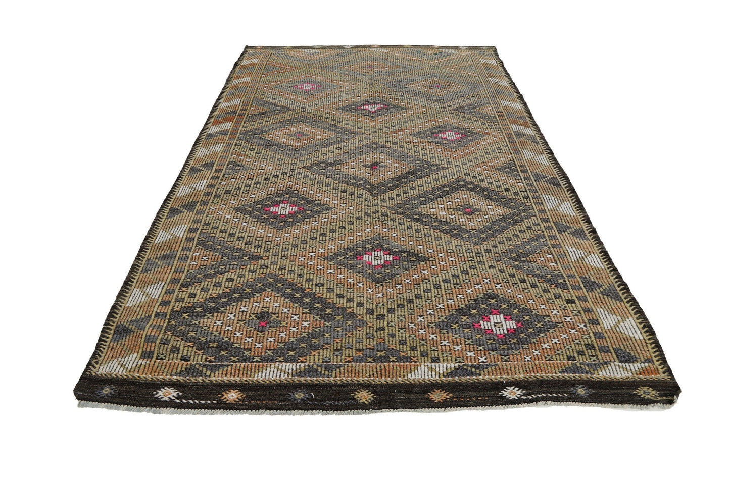 Kilim Rug 6x11, Handmade Rustic Kilim Rug, Vintage Kilim Rug, Area Primitive Rug, Bedroom Rug, Rug Kilim, Goat Hair Rug, Turkish Kilim, 8055