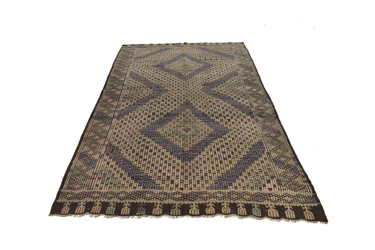 Rug Kilim 6x9, Handmade Unique Kilim Rug, Area Faded Kilim Rug, Bohemian Rug, Anatolia Rug,Living Room Rug, Turkish Antique Kilim Rug, 3202