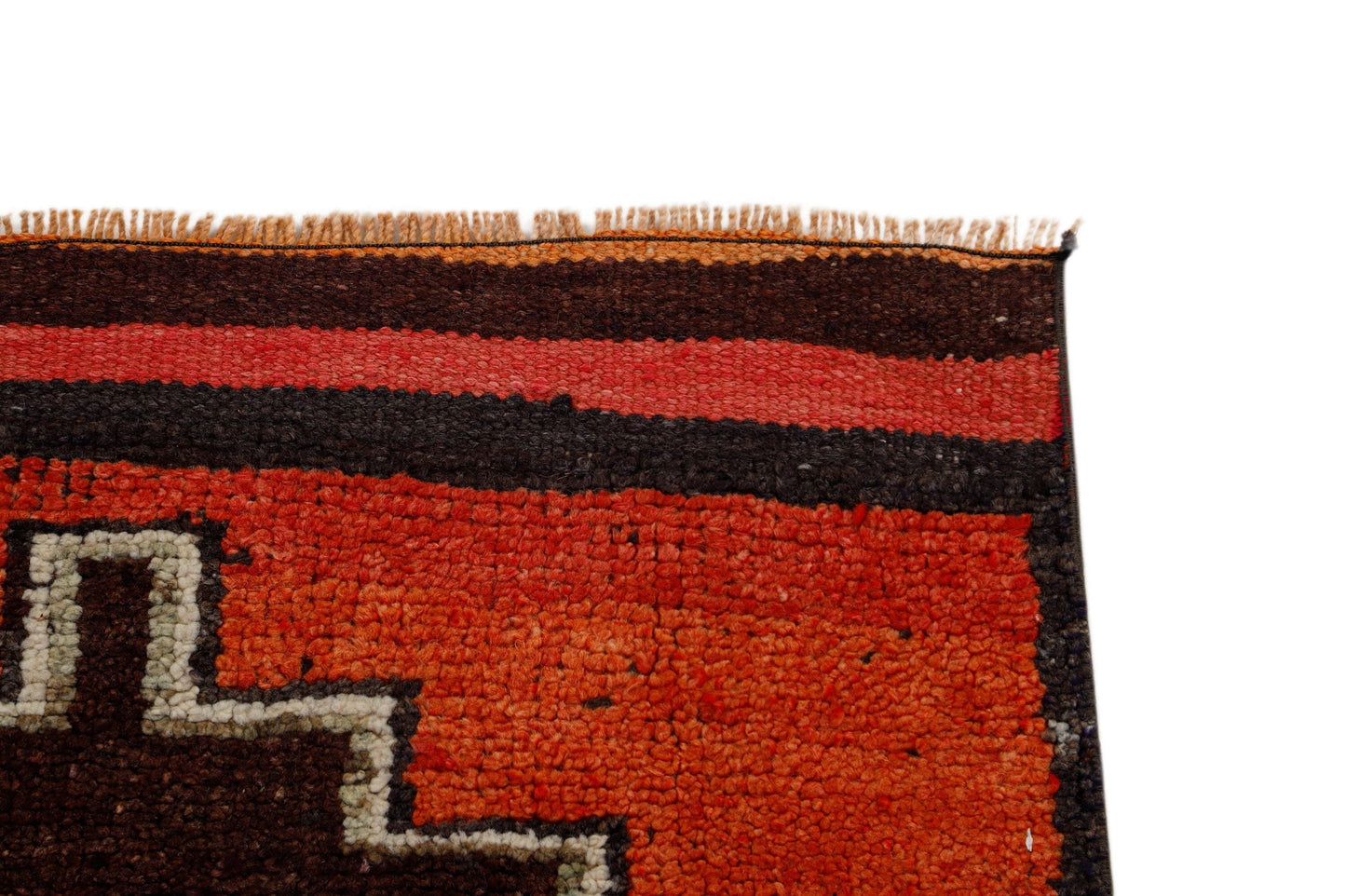 Runner rug, Floor Vintage runner, Oushak runner, Turkish Carpet Runner rug, Red Brown Runner rug 3x10, Hallway rug, Kitchen rug, 7217