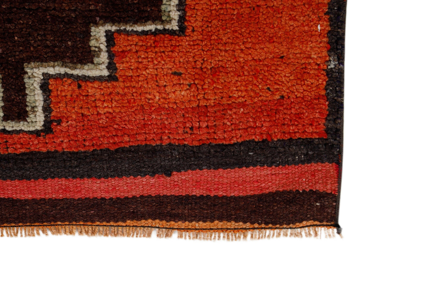 Runner rug, Floor Vintage runner, Oushak runner, Turkish Carpet Runner rug, Red Brown Runner rug 3x10, Hallway rug, Kitchen rug, 7217