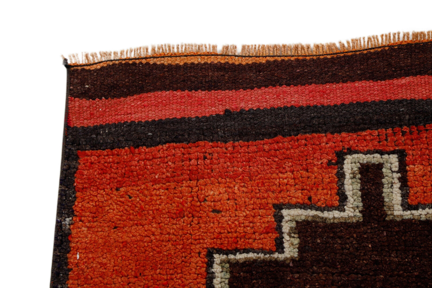 Runner rug, Floor Vintage runner, Oushak runner, Turkish Carpet Runner rug, Red Brown Runner rug 3x10, Hallway rug, Kitchen rug, 7217