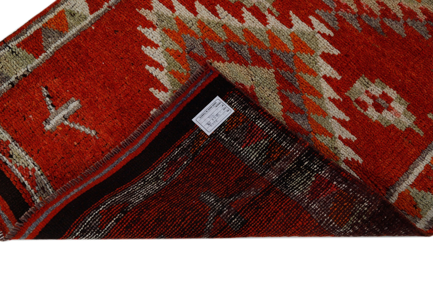 3x12 Hallway Runner Rug, Turkish rug runner, Vintage runner, Oushak runner, Kitchen rug, Corridor rug ,Floor runner, Stair rug, 7207