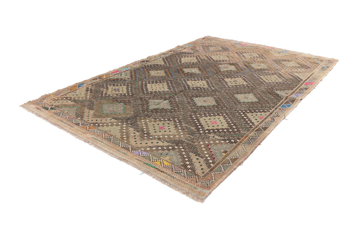Rug Kilim 6x9, Turkish Faded Kilim Rug, Vintage Unique Kilim Rug, Kilim Rug, Area Kilim Rug, Bedroom Rug, Scandinavian Rug, Rug Kilim, 6268