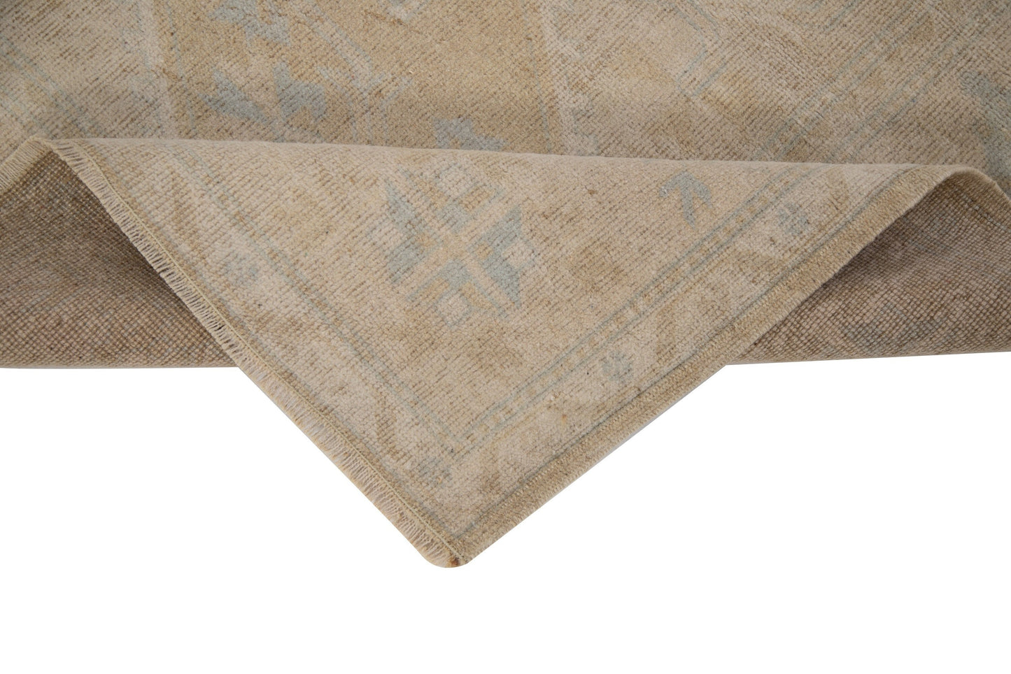 7x10 Turkish rug, Beige Wool Area Rug, Oushak rug ,Vintage rug ,Beige rug 7x10, Handmade Carpet rug, Farmhouse decor, Living room rug, 7729