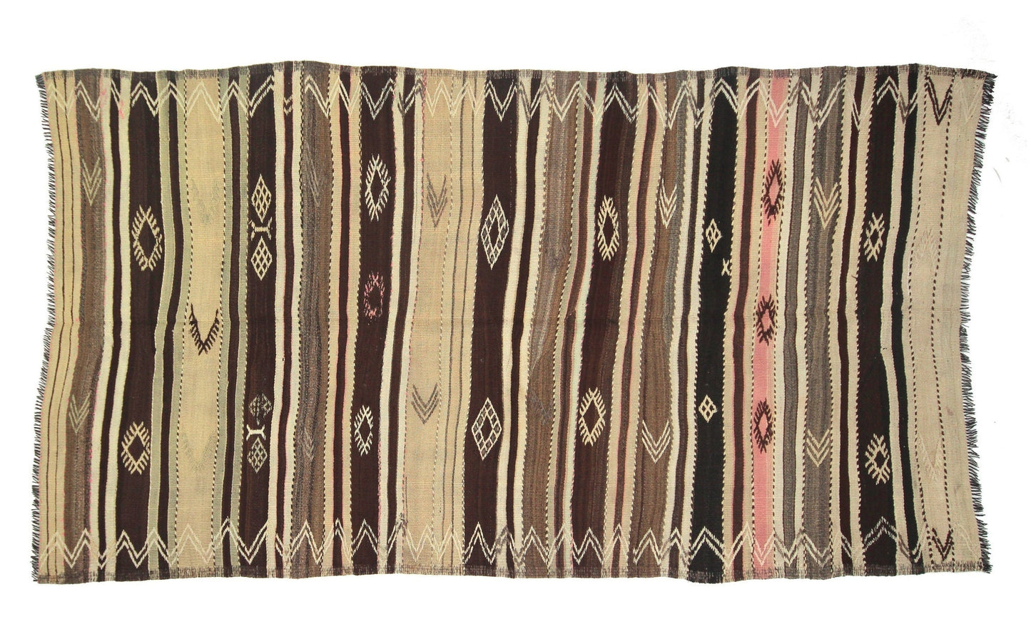 Handmade Kilim Rug, Vintage Kilim Rug, Turkish Eclectic Kilim Rug, Rug Kilim, Area Faded Kilim Rug, Living Room Rug, Kilim Rug 5x10, 6047