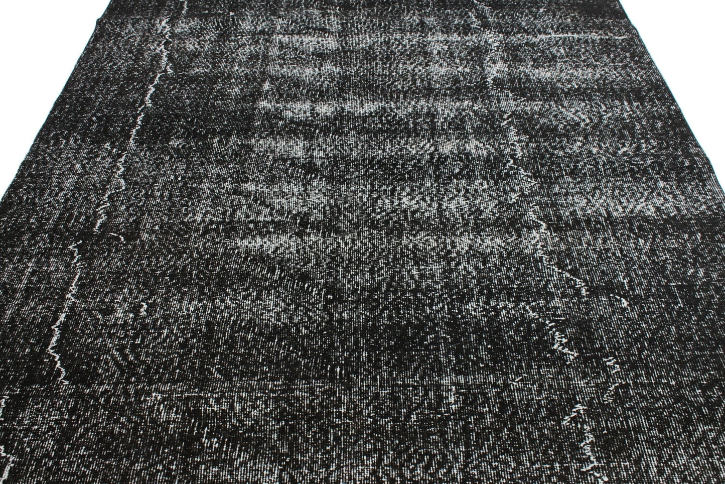 Turkish Vintage Rug, 6x9 Overdye Black Rug, Area Rug, Living Room Rug, Carpet Rug, 3159