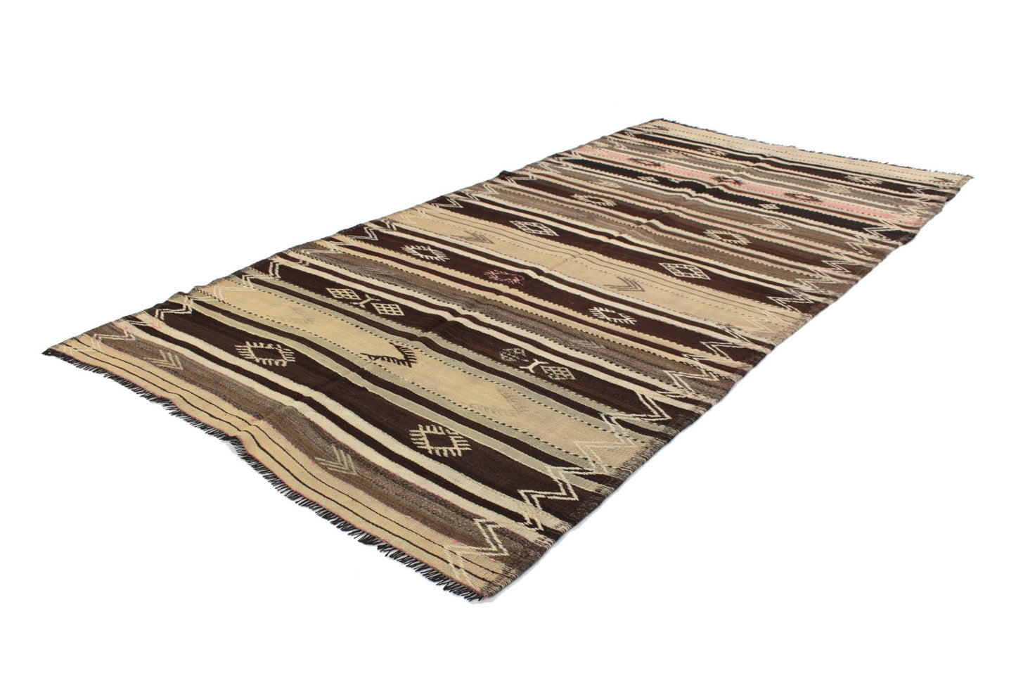 Handmade Kilim Rug, Vintage Kilim Rug, Turkish Eclectic Kilim Rug, Rug Kilim, Area Faded Kilim Rug, Living Room Rug, Kilim Rug 5x10, 6047