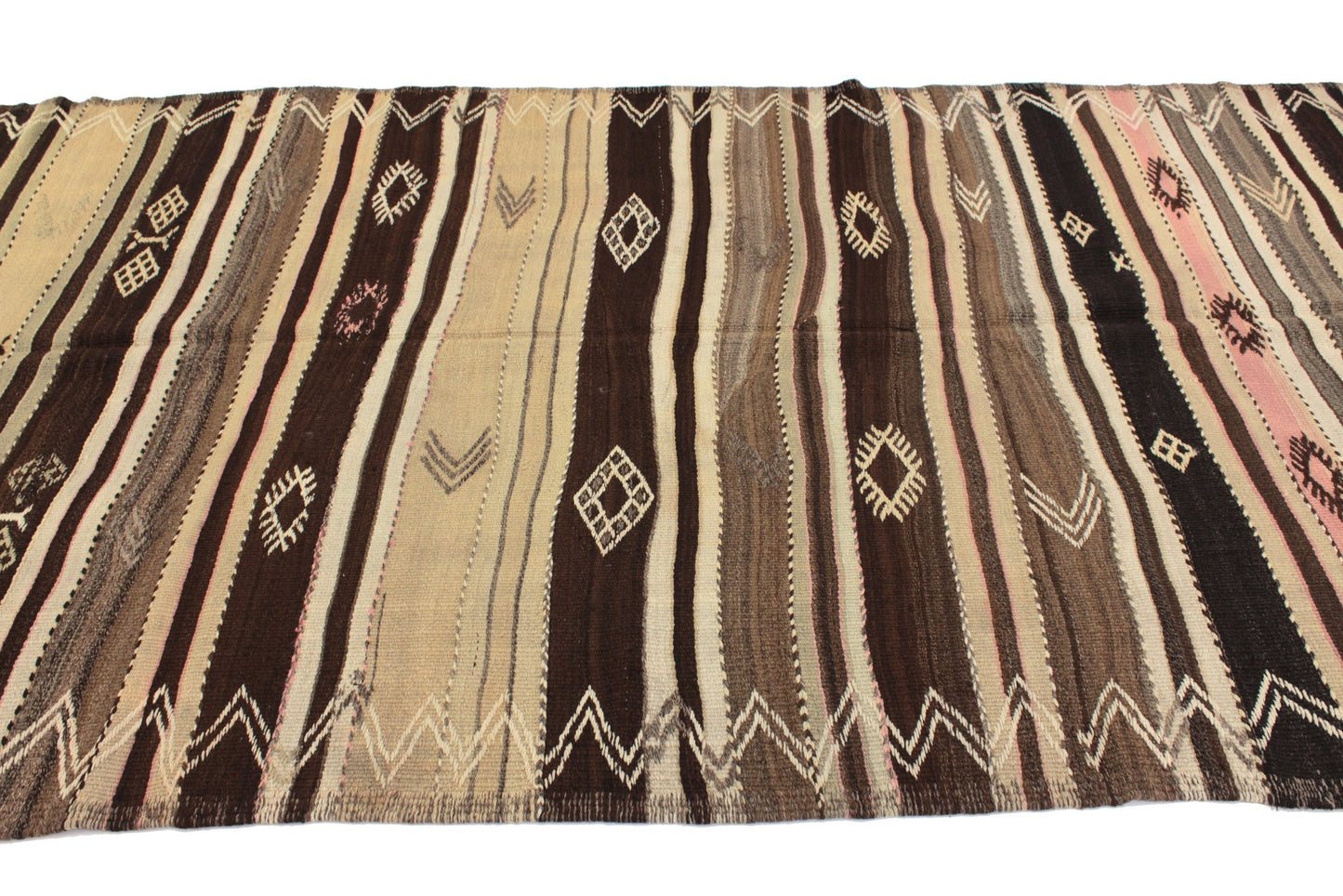 Handmade Kilim Rug, Vintage Kilim Rug, Turkish Eclectic Kilim Rug, Rug Kilim, Area Faded Kilim Rug, Living Room Rug, Kilim Rug 5x10, 6047