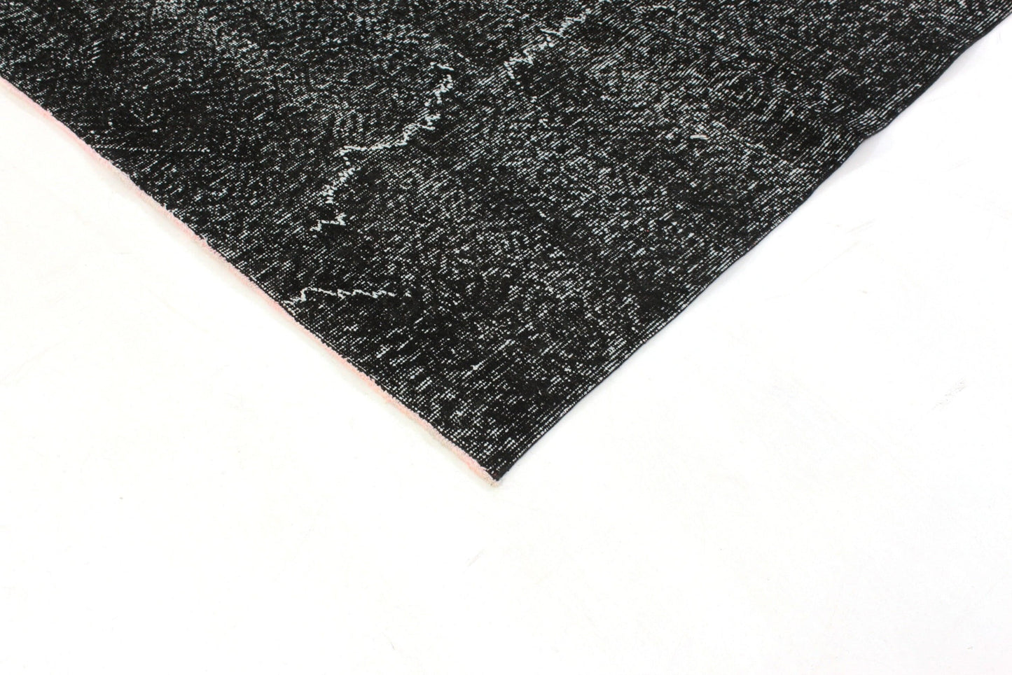 Turkish Vintage Rug, 6x9 Overdye Black Rug, Area Rug, Living Room Rug, Carpet Rug, 3159