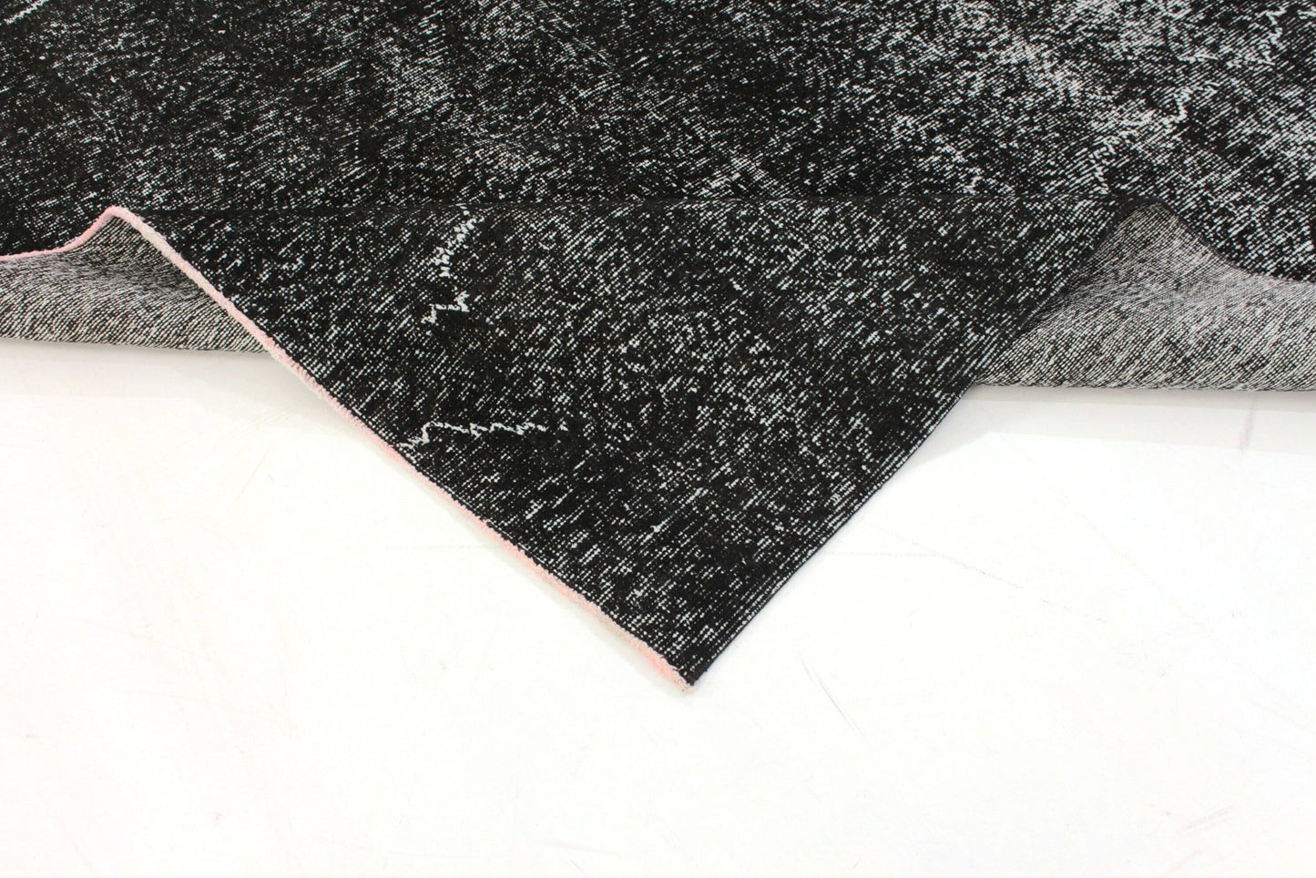 Turkish Vintage Rug, 6x9 Overdye Black Rug, Area Rug, Living Room Rug, Carpet Rug, 3159