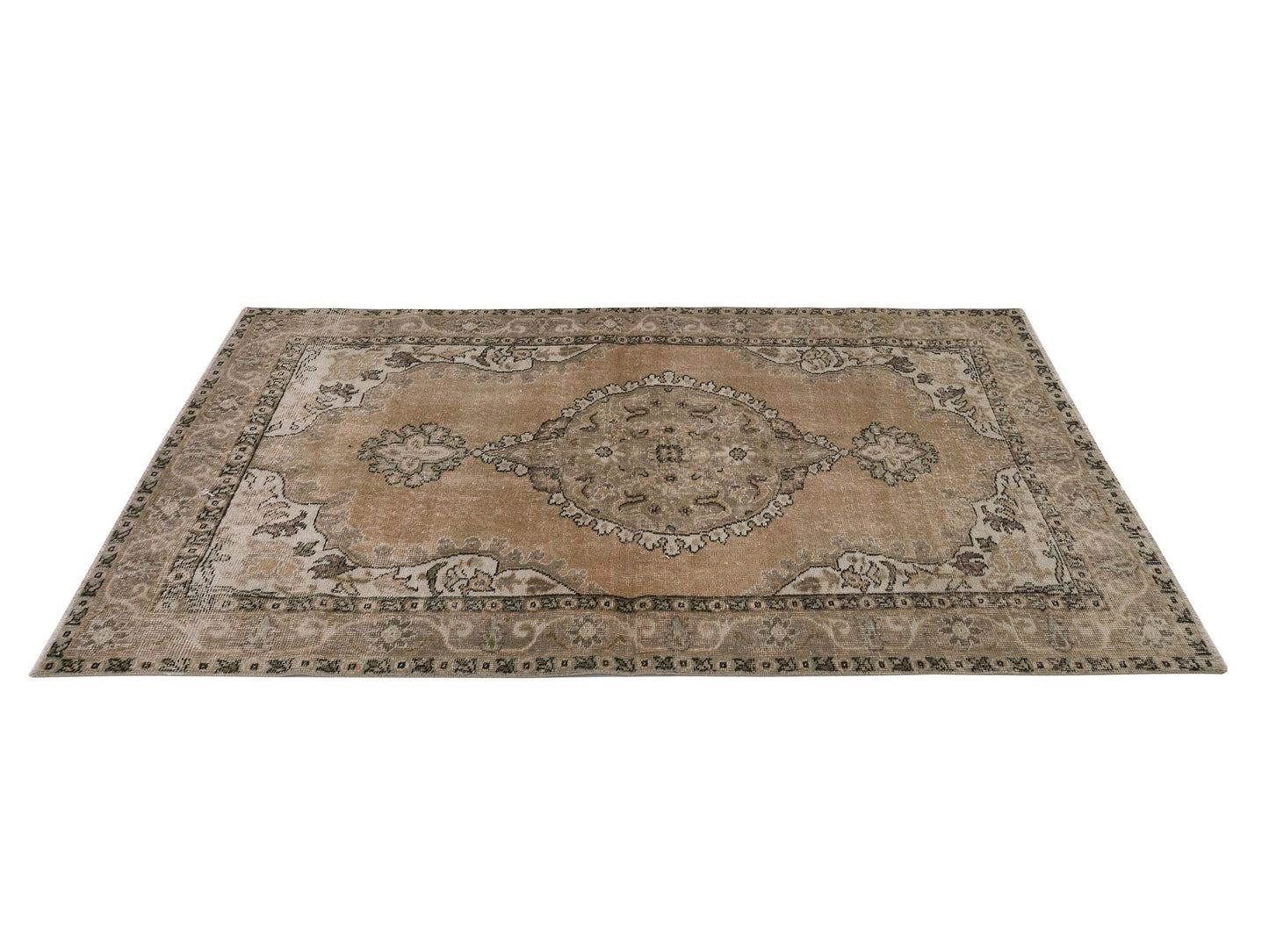 4x7 Turkish Area rug, Vintage rug, Turkey Oushak rug, Handmade Anatolian Rug, One of a kind Wool rug, Hand-knotted rug, Carpet rug, 8685