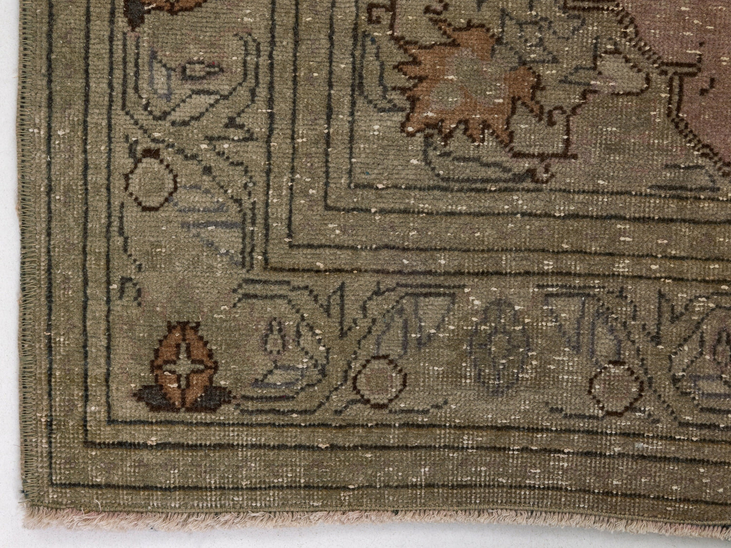 3x4 Small Oushak Rug, Vintage Turkish rug, Bohemian Small Rug, Anatolian rug, Handmade Rug, One of a kind carpet Rug, 8665
