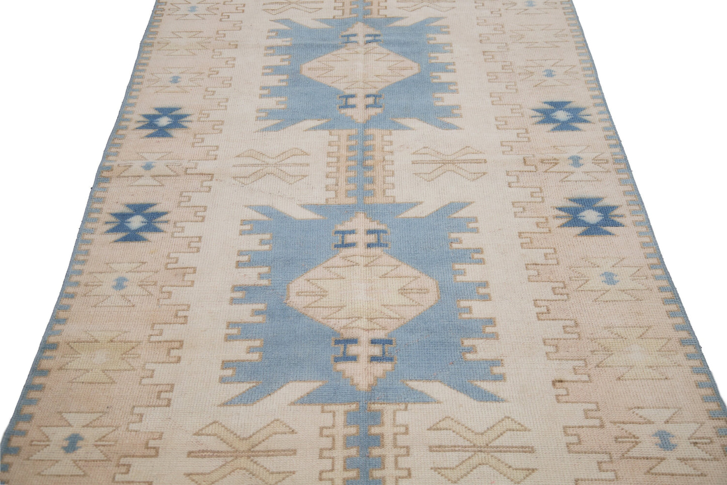 4x7 Turkish Oushak Rug, HANDMADE VİNTAGE Rug, AREA Rug Turkey, Home decor ,Coastal rug, Fine rug, Unique rug, Faded rug, Anatolia,7299