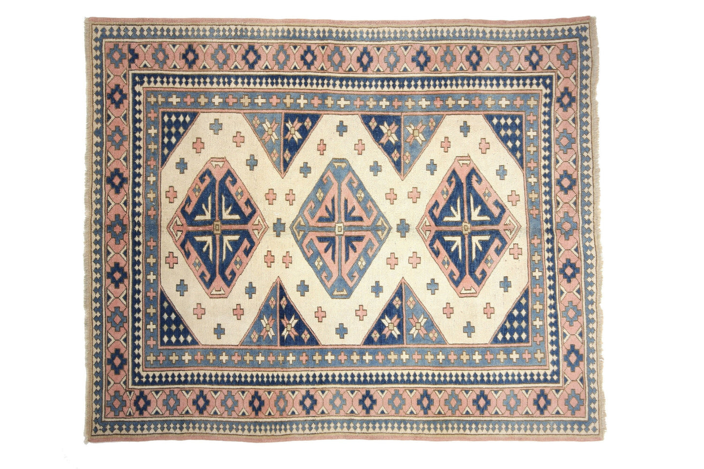 Turkish Vintage Oushak rug 6x8, Neutral rug, Faded rug, Handmade rug, Area rug, Pastel rug, Muted rug,Living room rug, Turkey rug ,6293