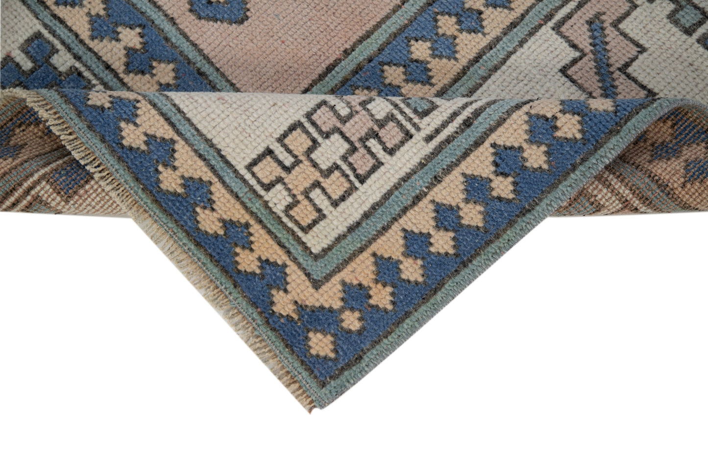 Navy blue Pink 6x9 TURKİSH RUG, Oushak rug, Vintage rug, Neutral rug, Anatolia rug, Living room rug, Unique rug, AreaRug 6x9, 7309