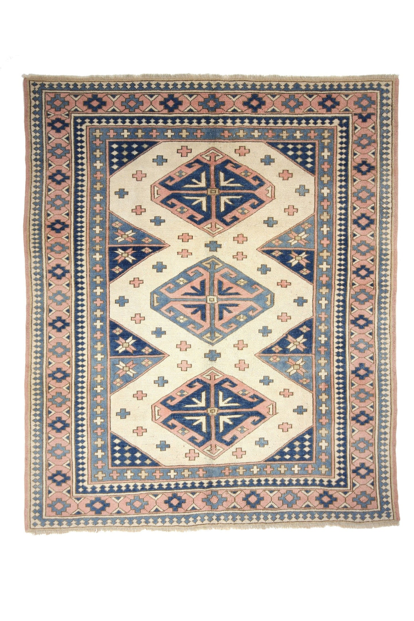 Turkish Vintage Oushak rug 6x8, Neutral rug, Faded rug, Handmade rug, Area rug, Pastel rug, Muted rug,Living room rug, Turkey rug ,6293