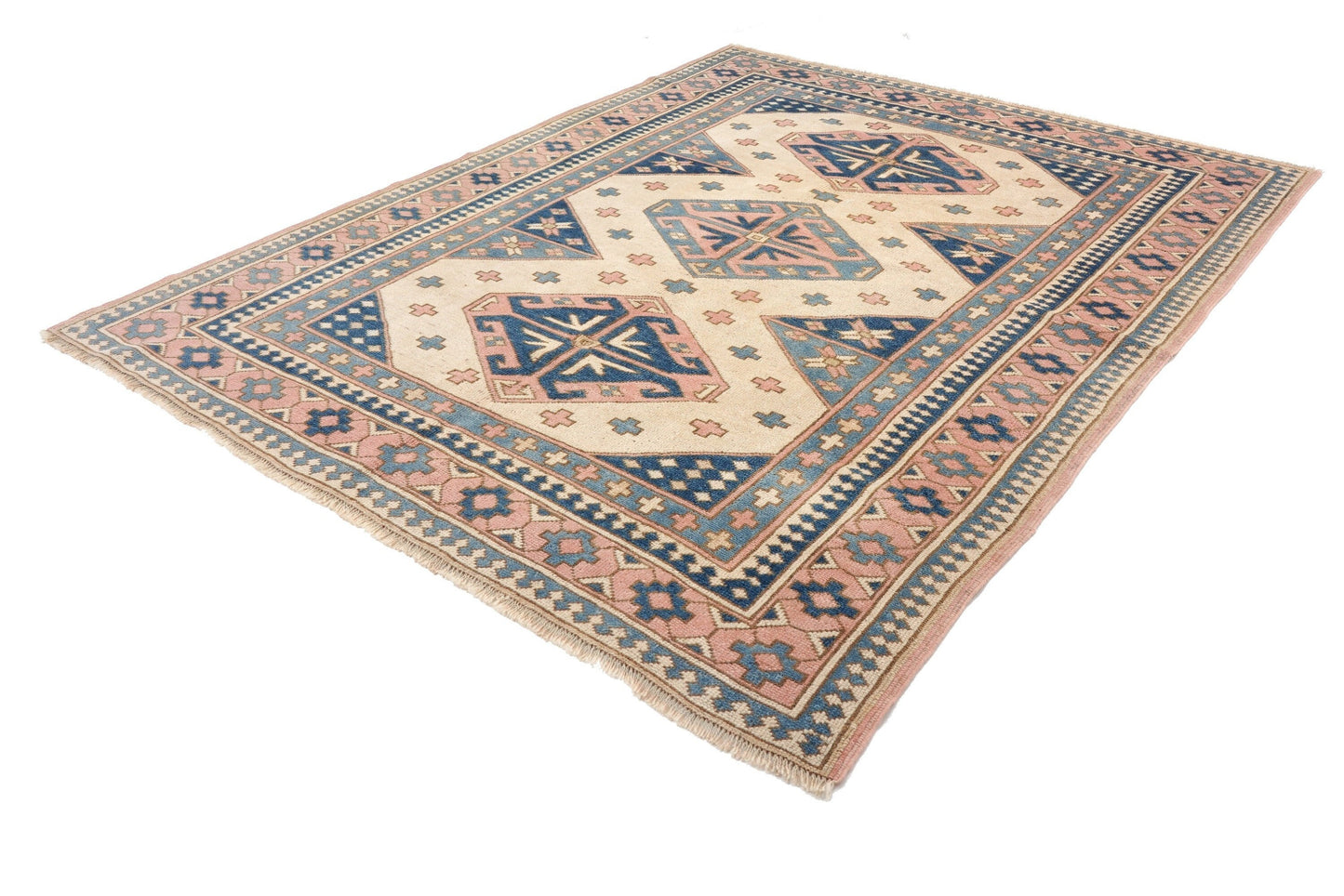 Turkish Vintage Oushak rug 6x8, Neutral rug, Faded rug, Handmade rug, Area rug, Pastel rug, Muted rug,Living room rug, Turkey rug ,6293