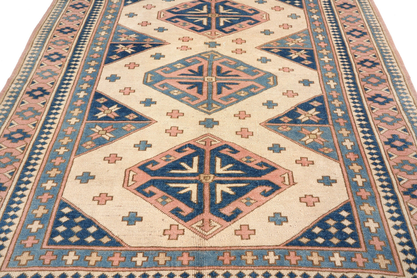 Turkish Vintage Oushak rug 6x8, Neutral rug, Faded rug, Handmade rug, Area rug, Pastel rug, Muted rug,Living room rug, Turkey rug ,6293
