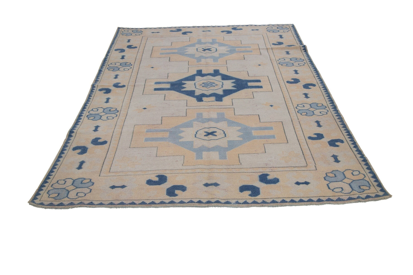 Turkish rug 6x8, Unique rug , 6x8 Area rug ,Oushak rug, Vintage rug Neutral ,One of a kind ,Anatolia rug, Turkey rug, 7311