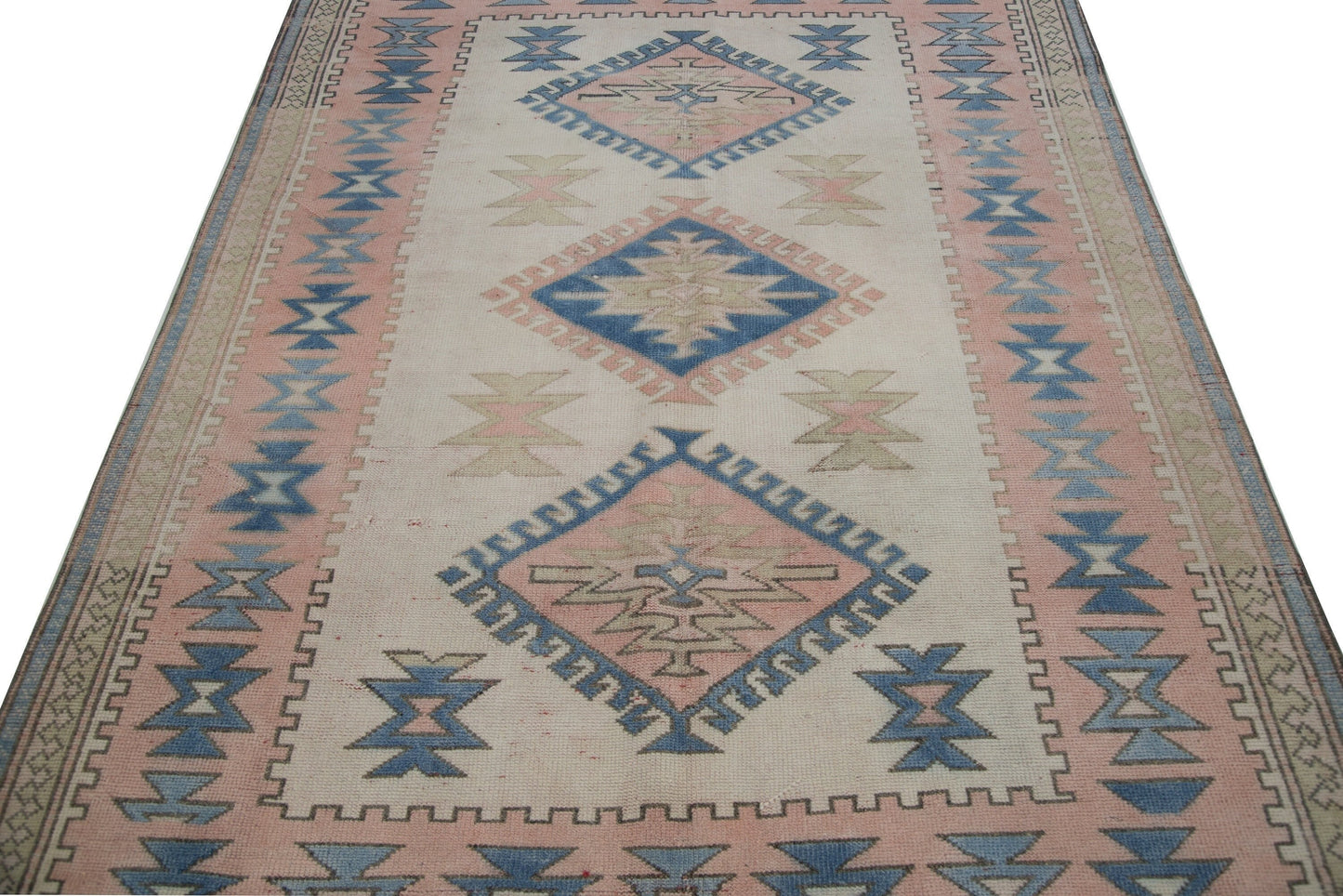 Geometric Oushak Rug, 5x8 Area rug, Turkish rug , Vintage rug, One of a kind rug, Anatolia Rug, Turkey Rug ,Living Room Rug,Bedroom rug,7301