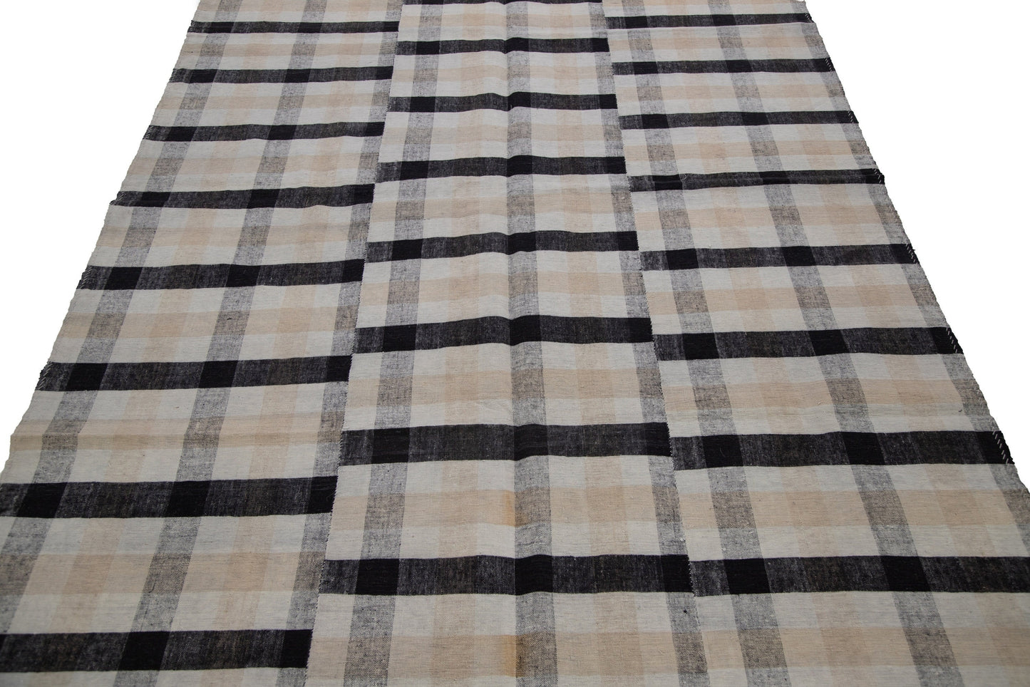 Plaid Kilim Rug, Southwestern Decor, Turkish Vintage Area Rug, Living Room Rug, Modern Rug, Home Decor, Fine Rug, Kilim Rug 6x9, 7262