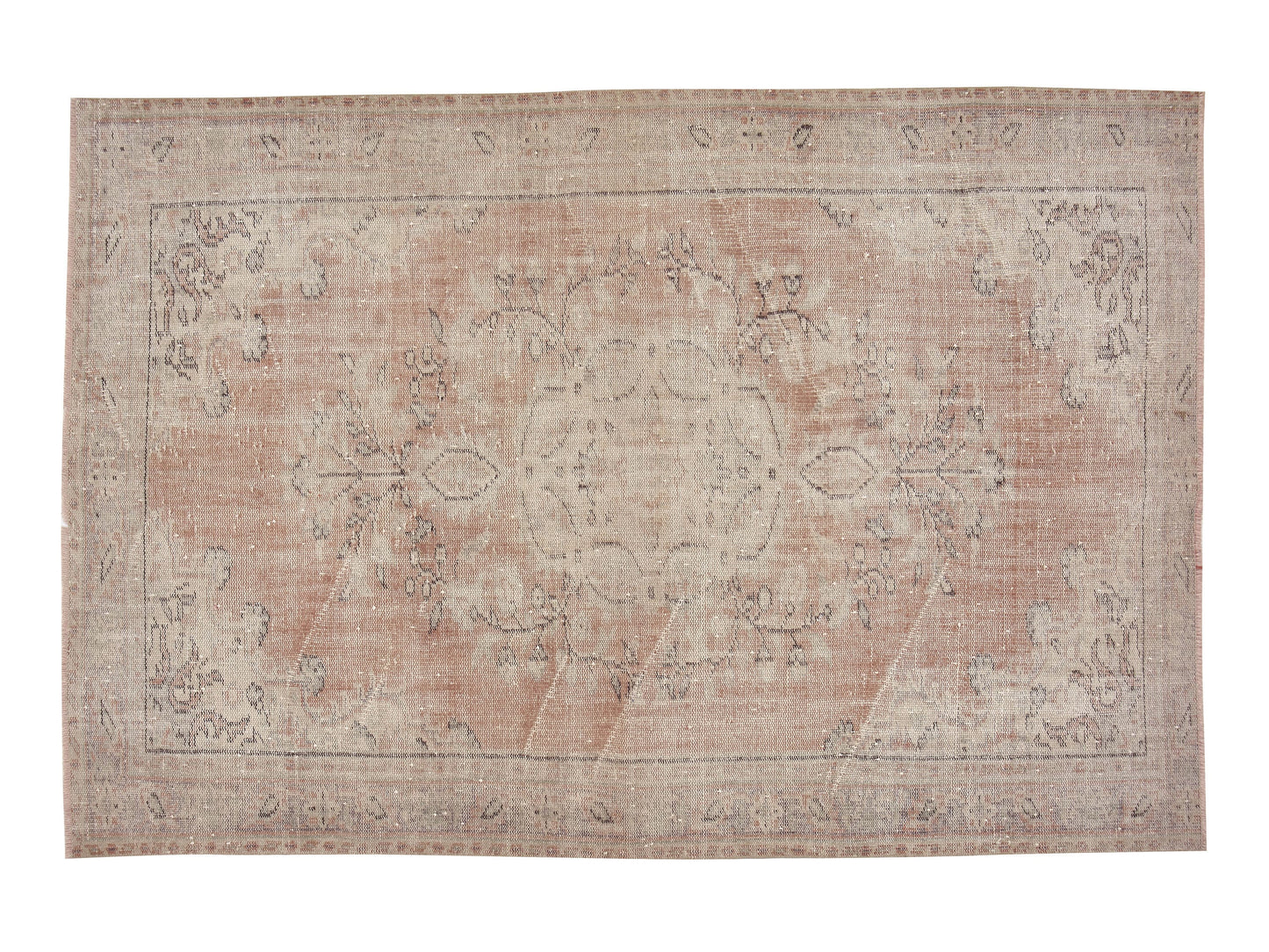 Turkish Rug, Vintage Rug, Oushak Rug, Handmade Rug, Area Rug, Neutral Rug, Bedroom Rug, Anatolia Rug, Turkey Rug, Carpet Rug, Rug 6x8, 12042