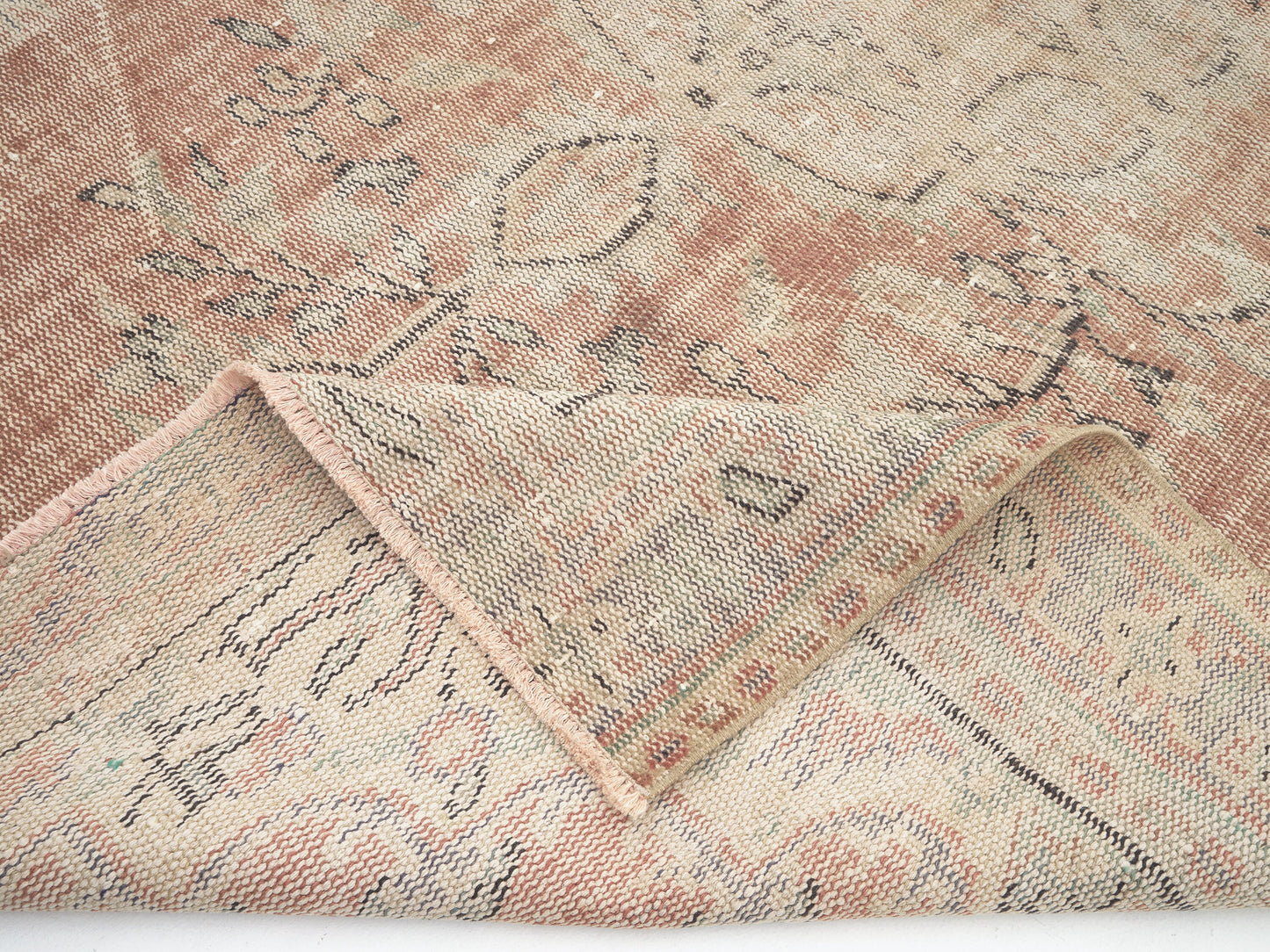 Turkish Rug, Vintage Rug, Oushak Rug, Handmade Rug, Area Rug, Neutral Rug, Bedroom Rug, Anatolia Rug, Turkey Rug, Carpet Rug, Rug 6x8, 12042