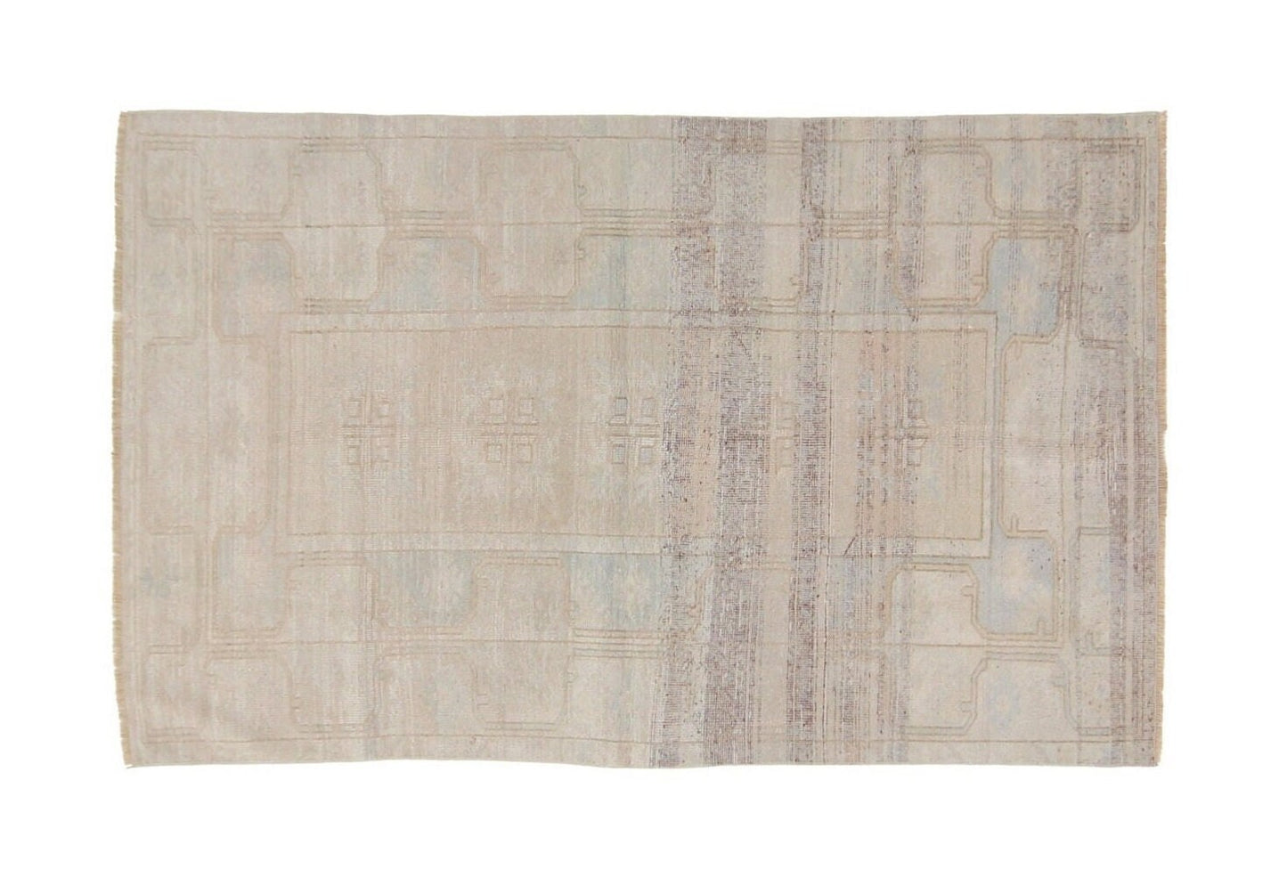 Rug Area Neutral ,Rug Turkish, Rug Oushak, Vintage Rug Beige, Fine rug, Unique rug ,Wool Rug ,One of a kind, 7416
