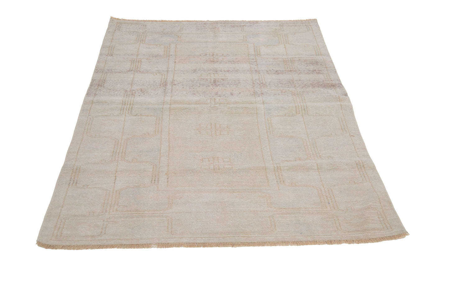 Rug Area Neutral ,Rug Turkish, Rug Oushak, Vintage Rug Beige, Fine rug, Unique rug ,Wool Rug ,One of a kind, 7416