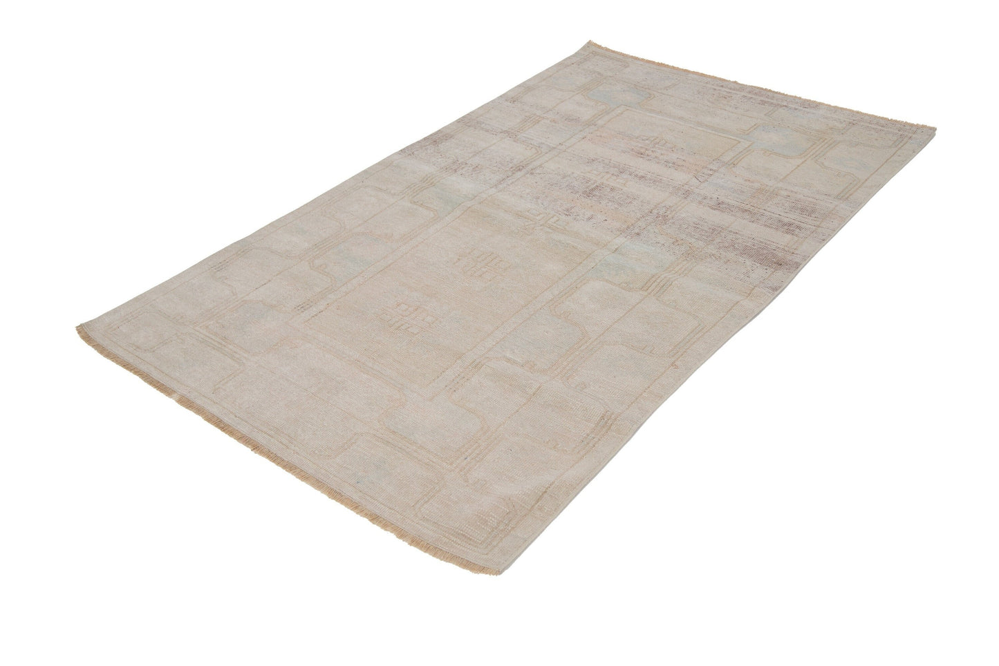 Rug Area Neutral ,Rug Turkish, Rug Oushak, Vintage Rug Beige, Fine rug, Unique rug ,Wool Rug ,One of a kind, 7416