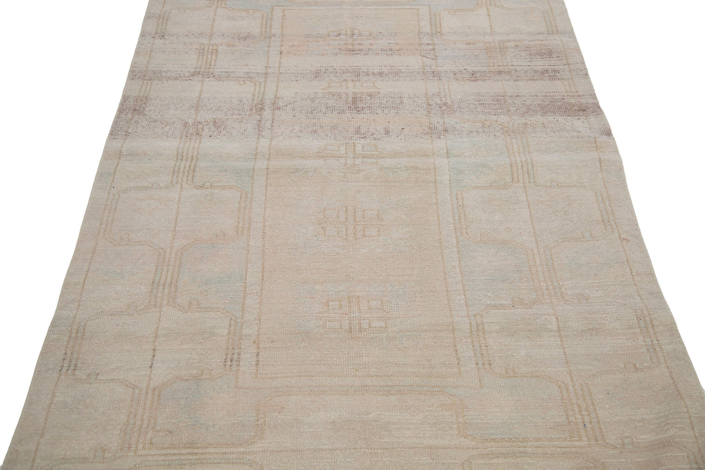 Rug Area Neutral ,Rug Turkish, Rug Oushak, Vintage Rug Beige, Fine rug, Unique rug ,Wool Rug ,One of a kind, 7416