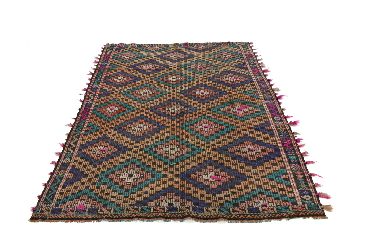 Kilim Rug, Boho Rug, Turkish Kilim Rug, Area Faded Kilim Rug, Vintage Kilim Rug, Area Kilim Rug, Anatolia Rug, Living Room Rug, 3209