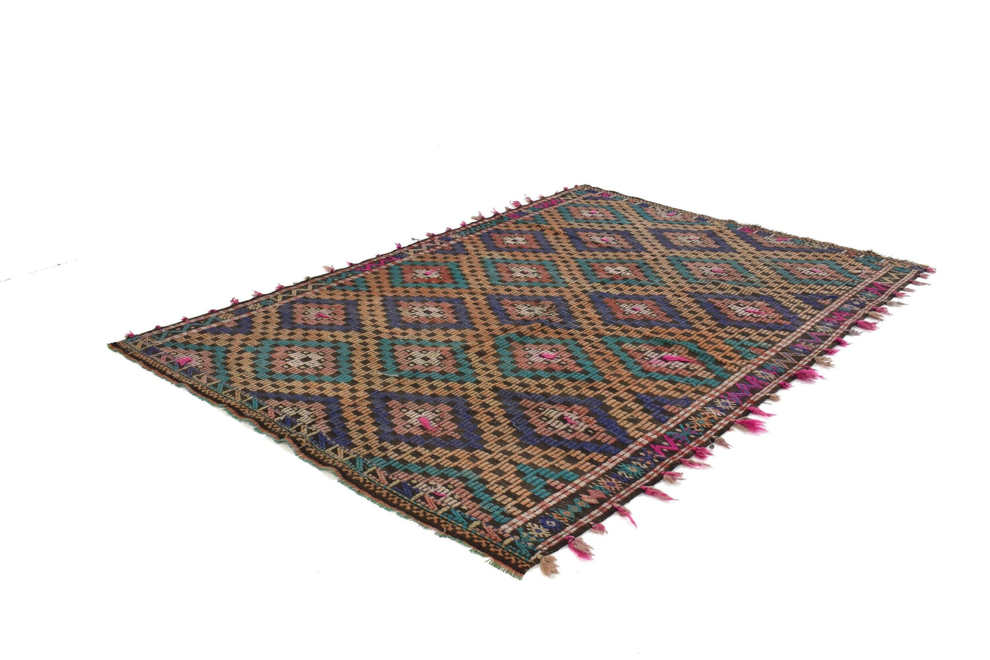 Kilim Rug, Boho Rug, Turkish Kilim Rug, Area Faded Kilim Rug, Vintage Kilim Rug, Area Kilim Rug, Anatolia Rug, Living Room Rug, 3209