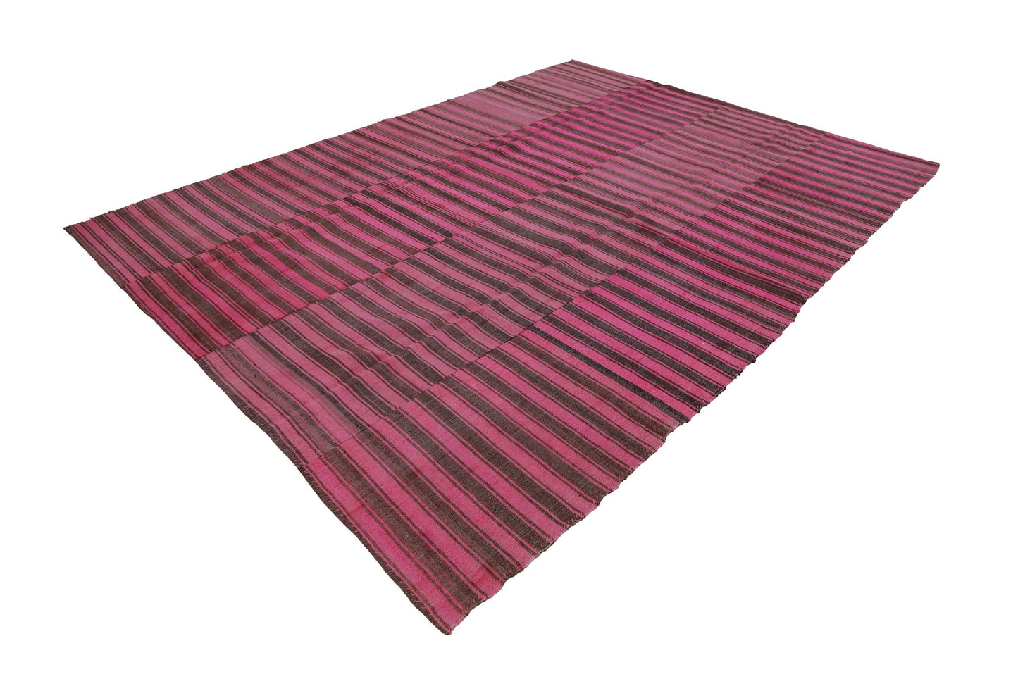 Turkish Vintage Area Kilim rug, Kilim Rug 9x12, Striped Pink Large Kilim rug ,Living room Oversize KİLİM Rug, Bohemian decor, KİLİM,6613