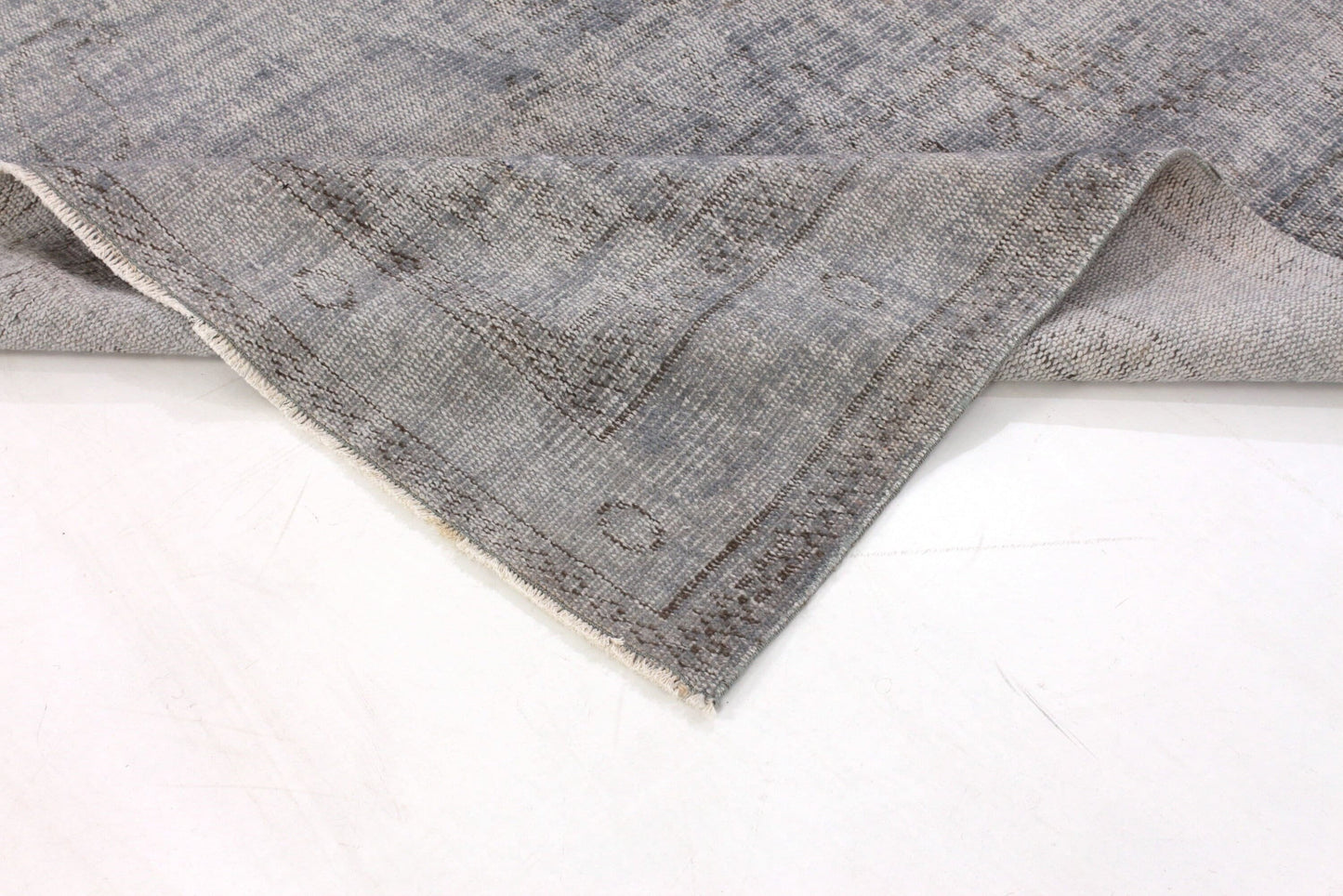 5x8 Turkish Vintage Area Gray Carpet Rug, Vintage Over dye Rug, Living Room Rug, Contemporary decor, Bedroom rug, Minimalist rug, 3323