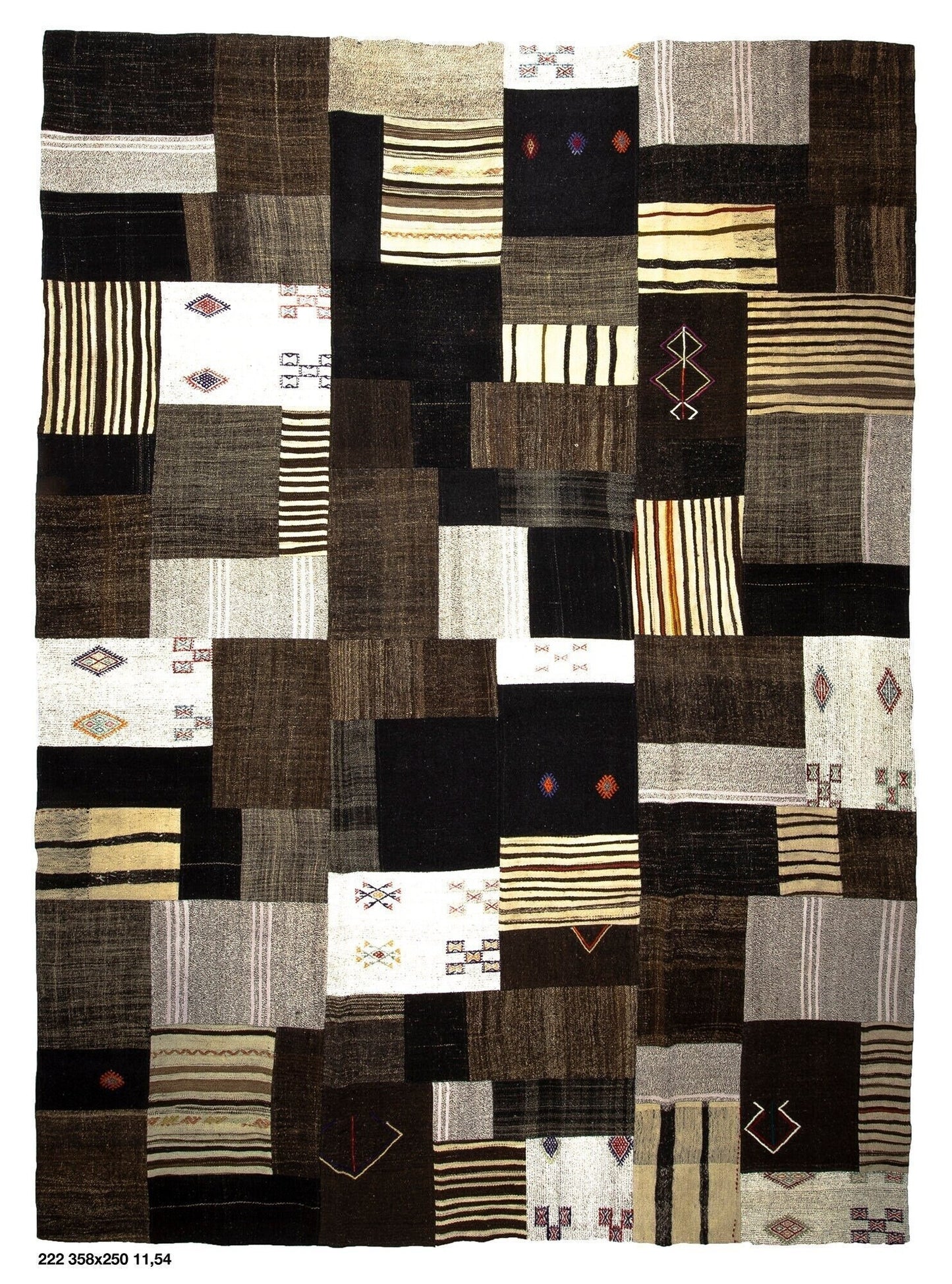 Kilim Rug, Turkish Vintage Kilim Rug, Area Large Kilim Rug, Kilim rug 10x13, Minimalist Kilim rug, Contemporary, Living room rug, 222