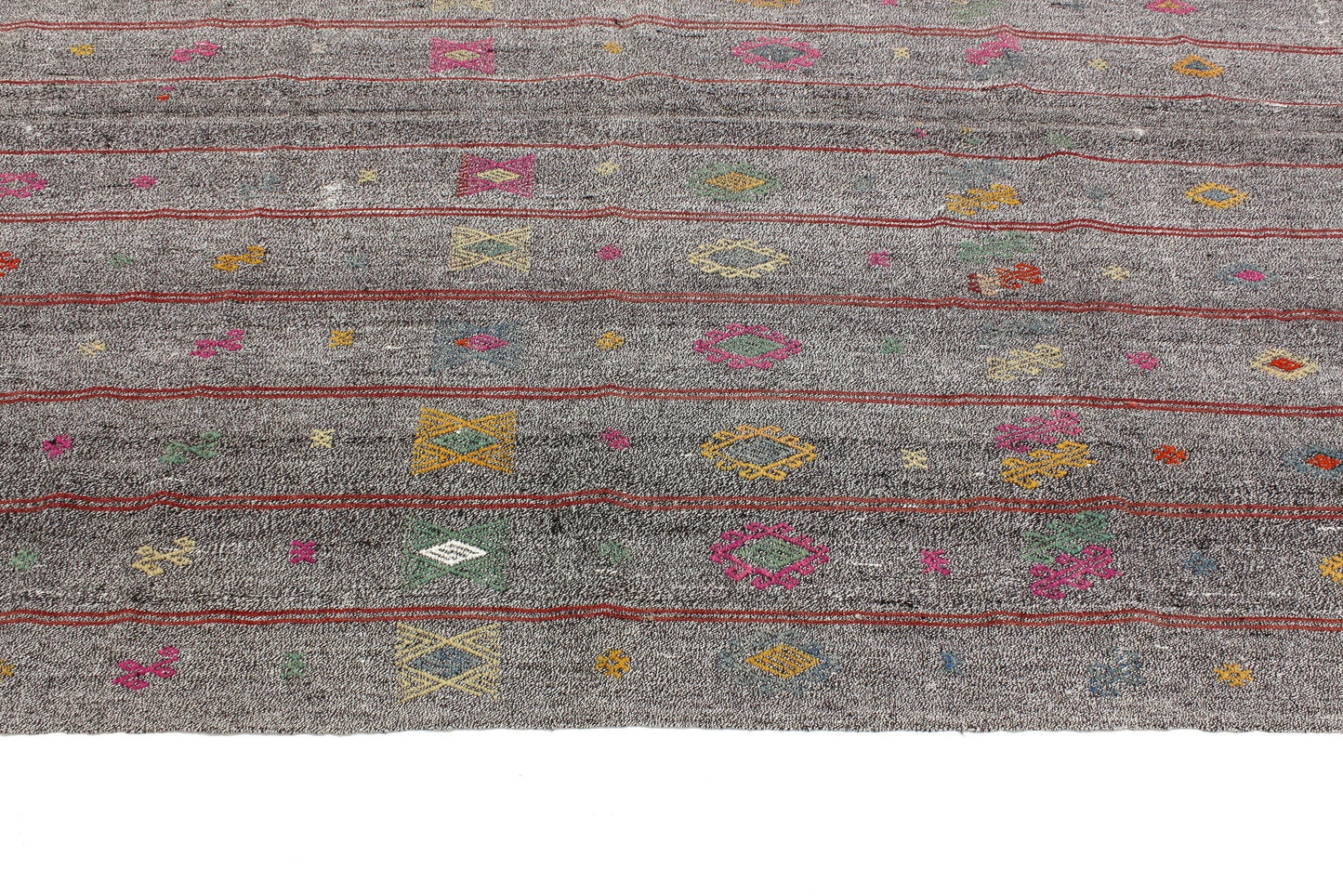 Vintage Turkish Kilim Rug, Gray Rug, Goat Hair Rug, Kilim Rug 6x8, Rug Kilim, Area Kilim Rug, Handmade Kilim Rug, Contemporary Decor, 5558