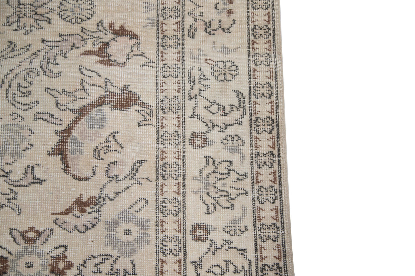Rug 6x9,Area Turkish rug 6x9, Neutral Oushak rug,Vintage rug,Beige rug 6x9,One of a kind rug,Contemporary,Living room rug,7391